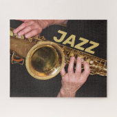 Puzzle Jazzman Jouer Du Saxophone Or (Horizontal)
