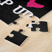 Puzzle Je cours comme une fille essayer de continuer (Côté)