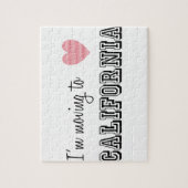 Puzzle Je déménage en Californie (Vertical)