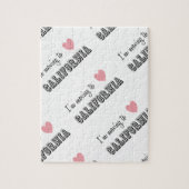 Puzzle Je déménage en Californie Diagonal (Vertical)