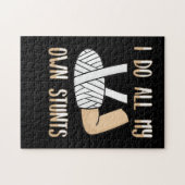 Puzzle Je Fais Tous Mes Propres Têtes Drôle Os Brisées (Horizontal)