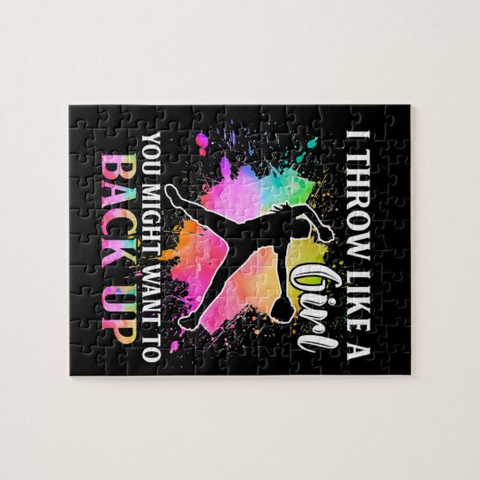 Puzzle Je Jette Comme Une Fille (Horizontal)