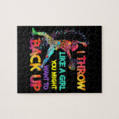 Puzzle Je Jette Comme Une Fille (Horizontal)