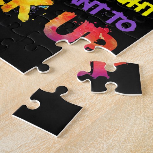 Puzzle Je Jette Comme Une Fille (Côté)