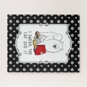 Puzzle Je jure, le chat l'a fait Samoyed Dog (Horizontal)
