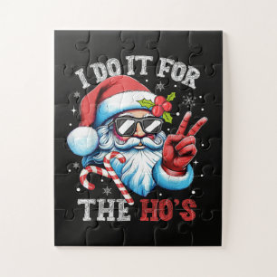 Puzzle Je le fais pour les Ho's Funny Christmas Santa