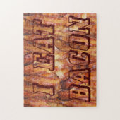 Puzzle Je mange du texte Bacon avec Arrière - plan (Vertical)