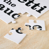 Puzzle Je ne mange pas de Spaghetti sans la sauce à la vi (Côté)