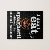 Puzzle Je ne mange pas de Spaghetti sans la sauce à la vi (Horizontal)