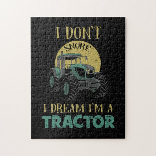 Puzzle Je ne ronfle pas Je rêve Je suis un Tracteur Drôle (Vertical)