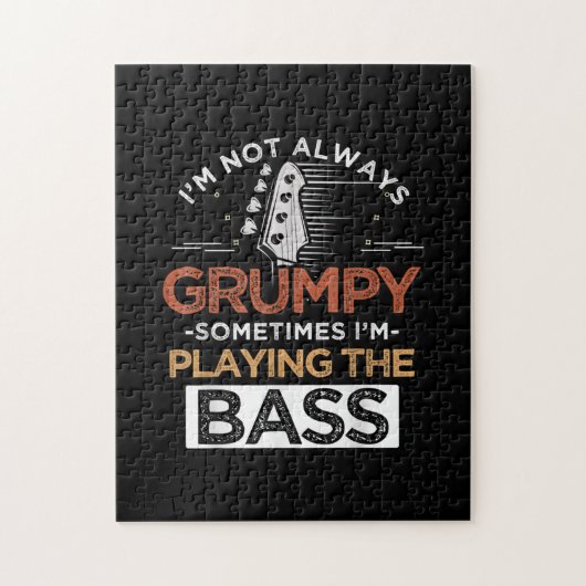 Puzzle Je ne suis pas toujours grincheux Parfois je joue  (Vertical)