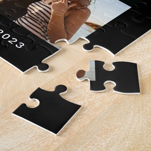 Puzzle Je nous aime Script Photo noir et blanc (Côté)