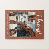 Puzzle Je nous aime Script Photo Terracotta (Horizontal)
