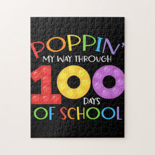 Puzzle Je passe 100 jours à l'école