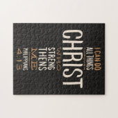 Puzzle Je Peux Faire Toutes Les Choses À Travers Le Chris (Horizontal)