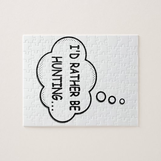 Puzzle Je préfère chasser (Horizontal)