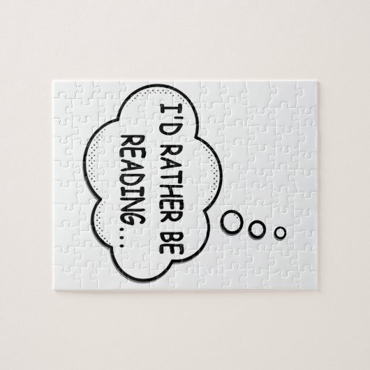 Puzzle Je préfère lire (Horizontal)