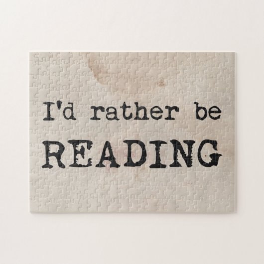 Puzzle Je préfère lire (Horizontal)