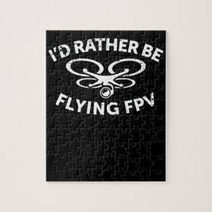 Puzzle Je préfère piloter le drone FPV Pilote cadeau Vint
