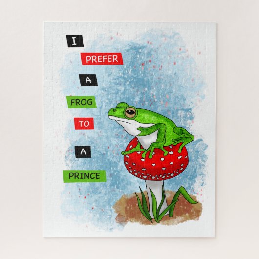 Puzzle Je préfère une grenouille à un prince | Artwork de (Vertical)