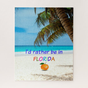 Puzzle Je préférerais être en Floride