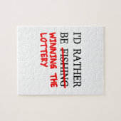 Puzzle Je Préférerais Pêcher... Gagner la loterie (Horizontal)