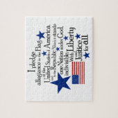 Puzzle Je promets Allégeance au drapeau (Vertical)