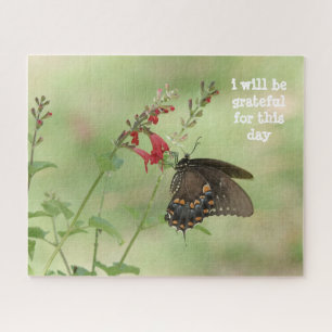 Puzzle je serai reconnaissant pour ce jour, papillon