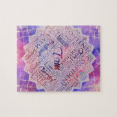 Puzzle Je suis art de nuage de mot d'affirmations dans le (Horizontal)