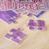 Puzzle Je suis art de nuage de mot d'affirmations dans le (Côté)