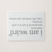 Puzzle Je suis étrange (Horizontal)