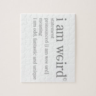 Puzzle Je suis étrange