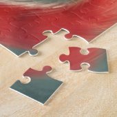 Puzzle "Je suis Feline Good" Chat rouge mignon (Côté)