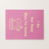 Puzzle Je suis heureux quand je couds (Horizontal)