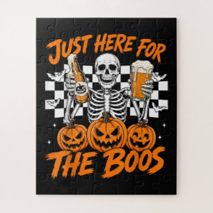 Puzzle Je suis juste là pour le squelette d'Halloween Boo