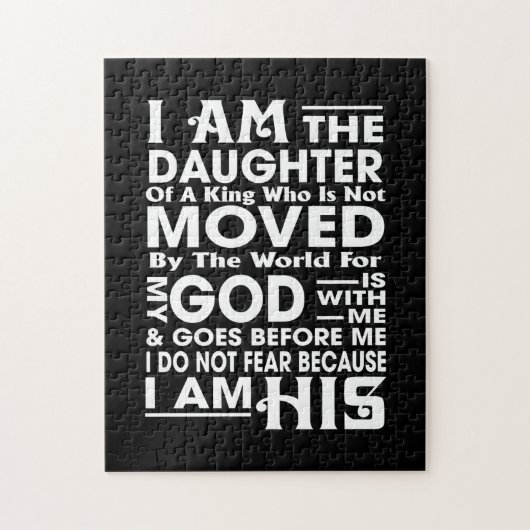 Puzzle Je suis la fille d'un roi (Vertical)