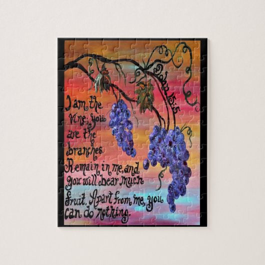 Puzzle Je suis la vigne John 15 5 (Vertical)