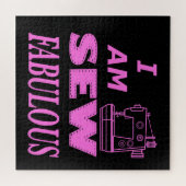 Puzzle Je Suis Un Peu Fabrique En Noir Et Rose (Horizontal)