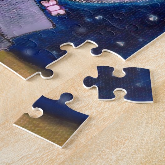 Puzzle Je T'Aime Aux Robots Lune Et Arrière (Côté)