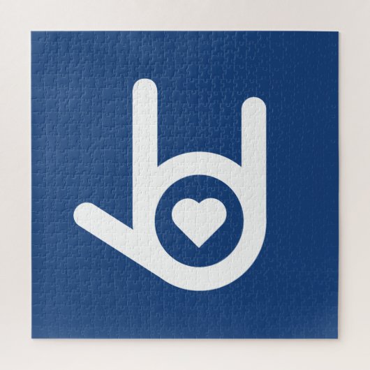 Puzzle Je T'Aime, Bleu (Vertical)