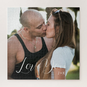 Puzzle Je t'aime, couple d'amour
