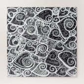 Puzzle Je T'Aime Design D'Art Abstrait Scratch (Horizontal)