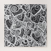 Puzzle Je T'Aime Design D'Art Abstrait Scratch (Vertical)
