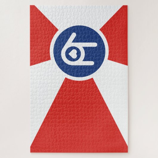 Puzzle Je t'aime Drapeau Wichita (Vertical)