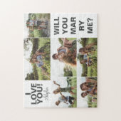 Puzzle Je T'Aime ! Me marier Collage photo (Vertical)