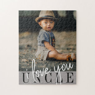 Puzzle Je t'aime Oncle Photo personnalisée