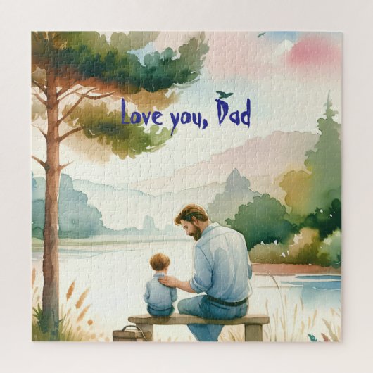 Puzzle Je t'aime, papa (Vertical)