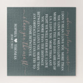 Puzzle Je t'aime plus cadeau de date anniversaire Grand-p (Horizontal)