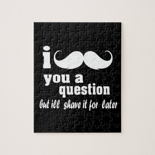 Puzzle Je te moustache une question (Vertical)