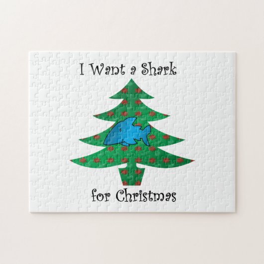 Puzzle Je veux un requin pour Noël (Horizontal)